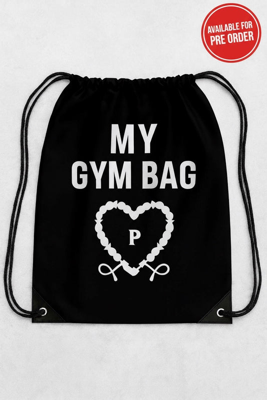 Pulse Gymnastics “My Gym Bag” Drawstring Backpack – Black - Pulse Gymnastics