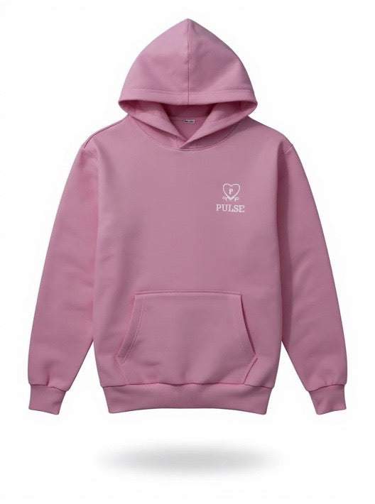 💖 My Gym Hoodie – Pink Heart Edition | Pulse Gymnastics