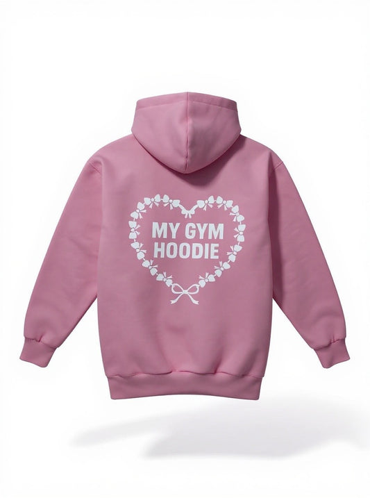 💖 My Gym Hoodie – Pink Heart Edition | Pulse Gymnastics