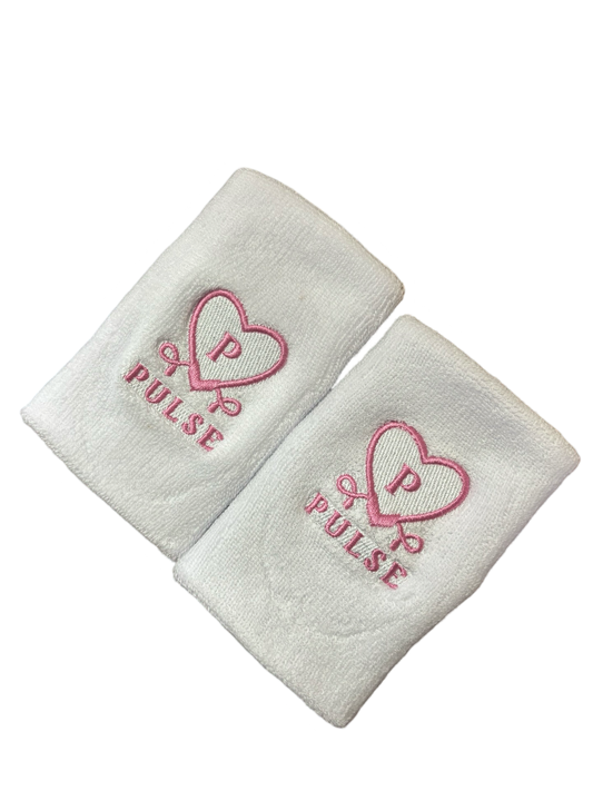 White Wristbands 5” Gymnastics Bars sweat bands