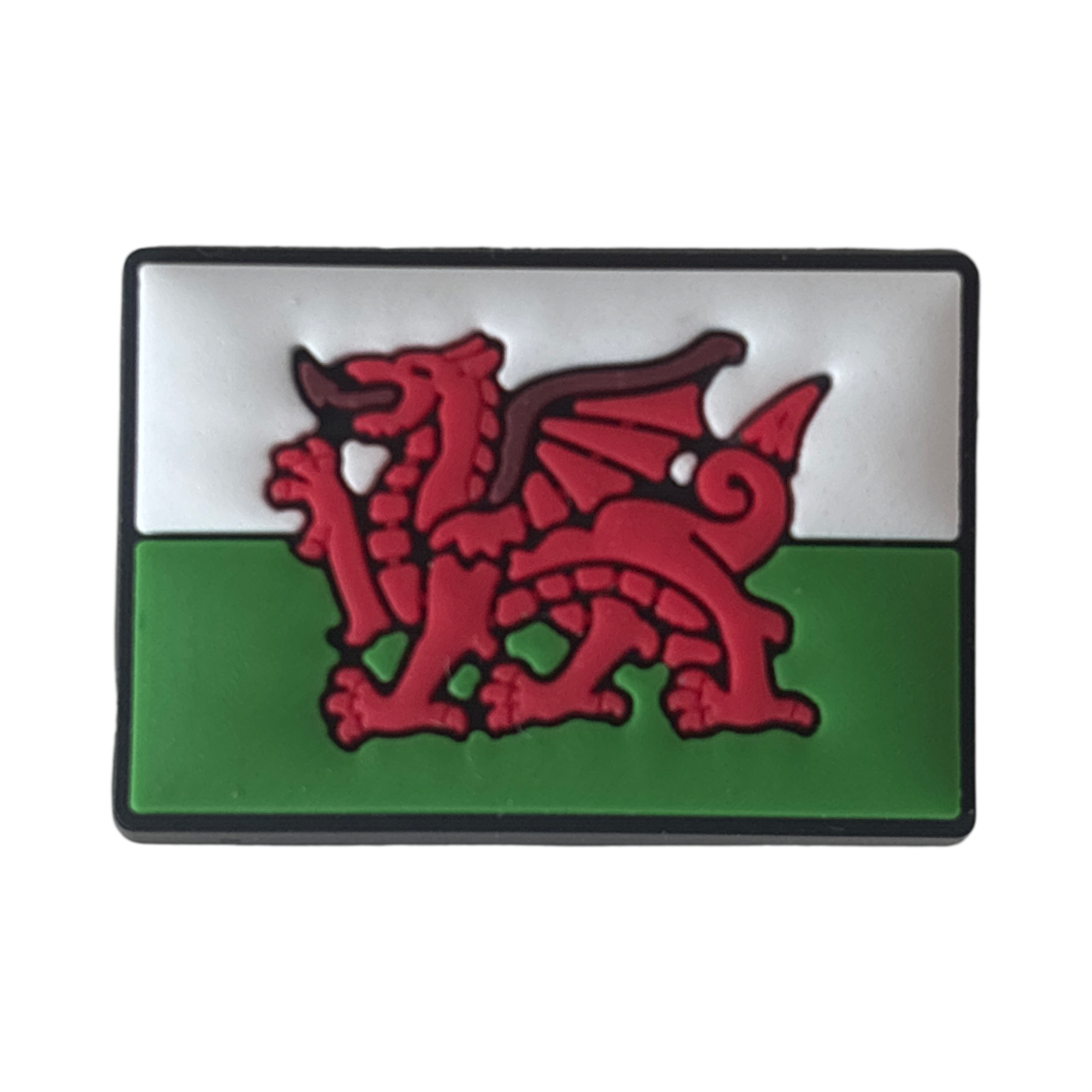 Wales Flag Croc Charm - Pulse Gymnastics