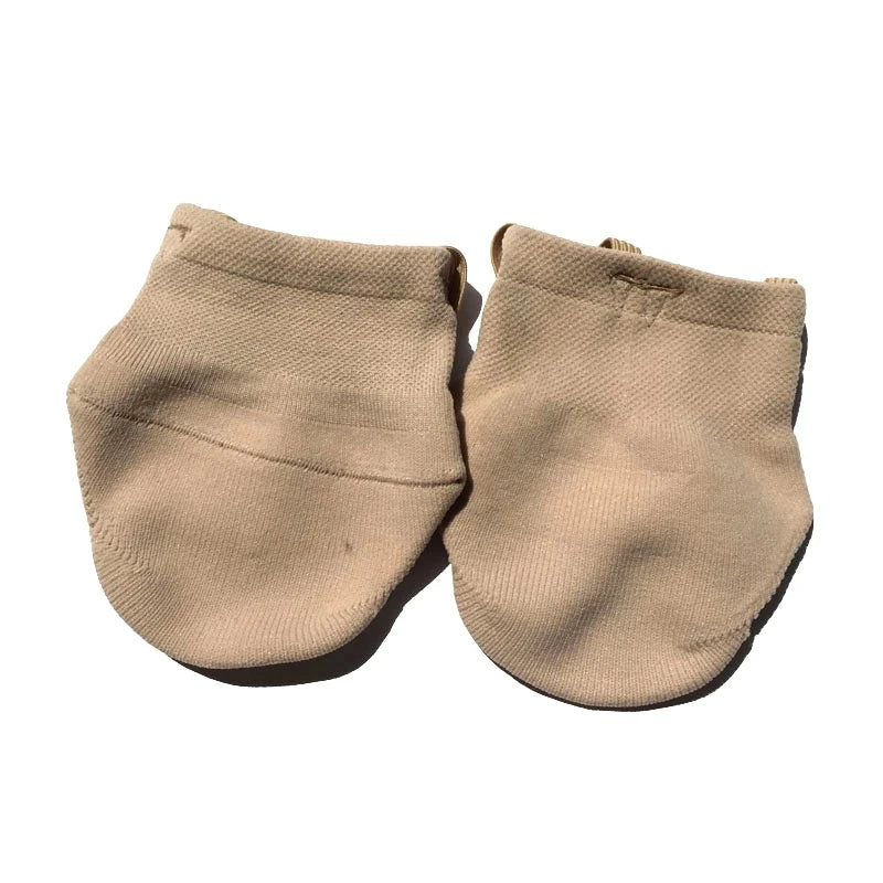 Gymnastics Shoes, Half Toe Shoes Socks Elastic Skin Colour
