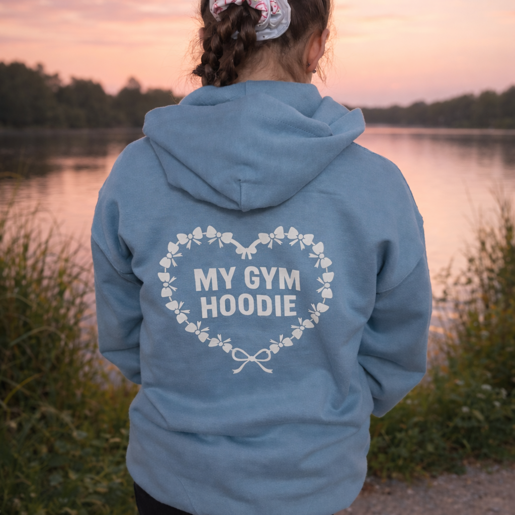 Pulse “My Gym Hoodie” – Stone Blue - Pulse Gymnastics
