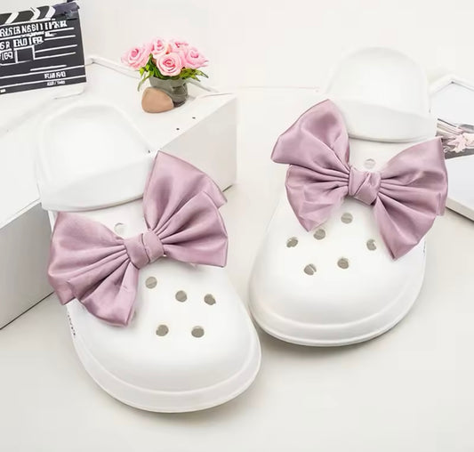 Pink Croc Bows - Pulse Gymnastics