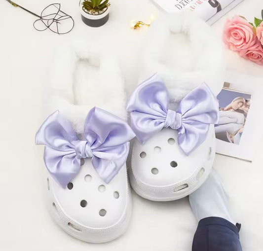 Purple Croc Bows - Pulse Gymnastics
