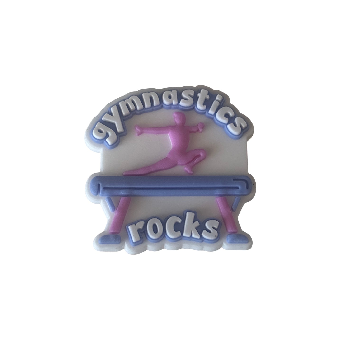 Gymnastics Rocks Croc Charm