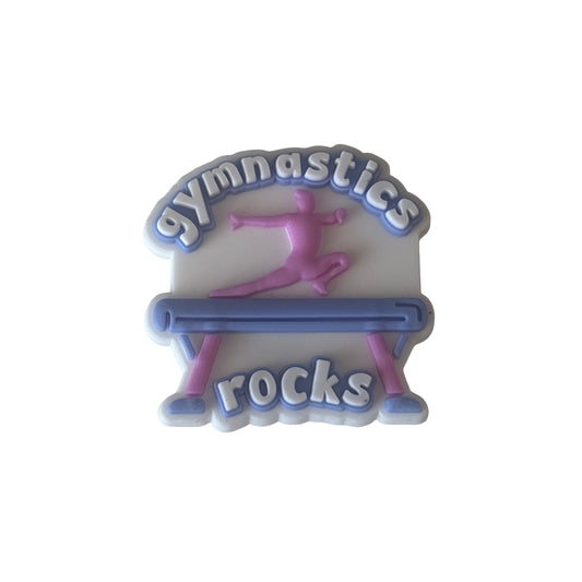 Gymnastics Rocks Croc Charm