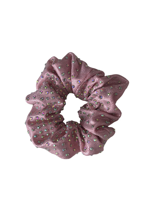 Light Pink Rhinestone Scrunchie