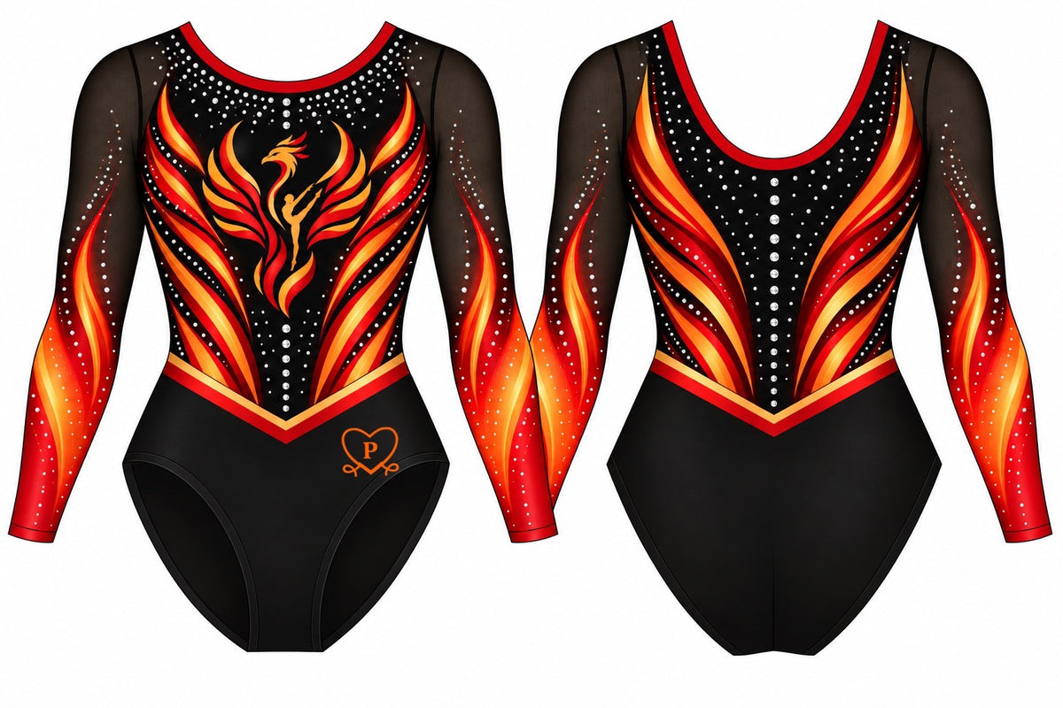 Phoenix Fusion Competition Leotard Sample - Pulse Gymnastics