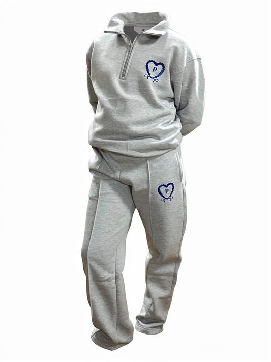 Lilleshall Heritage Gymnastics Tracksuit – Grey Marl