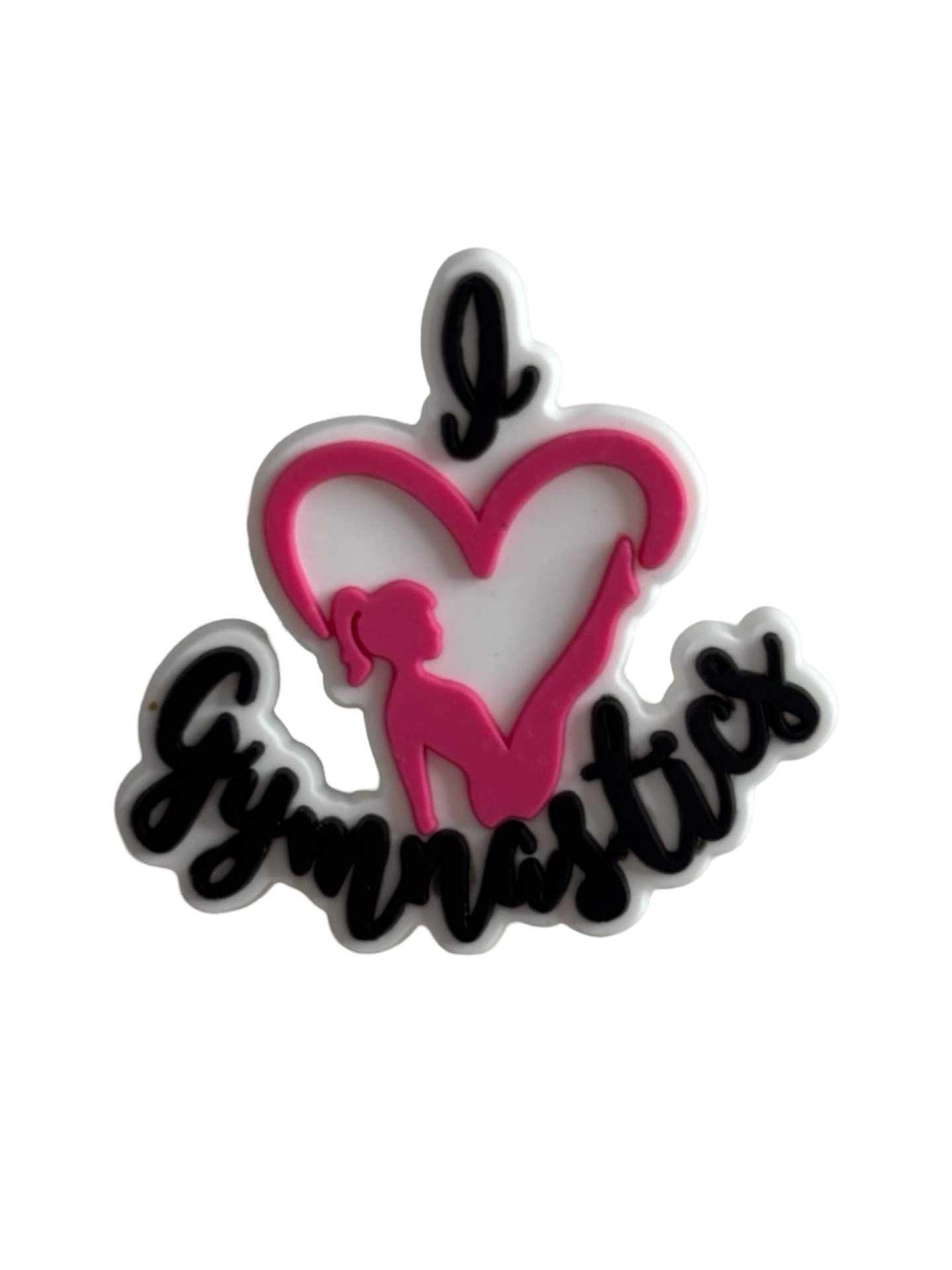 I Love Gymnastics Croc Charm - Pulse Gymnastics