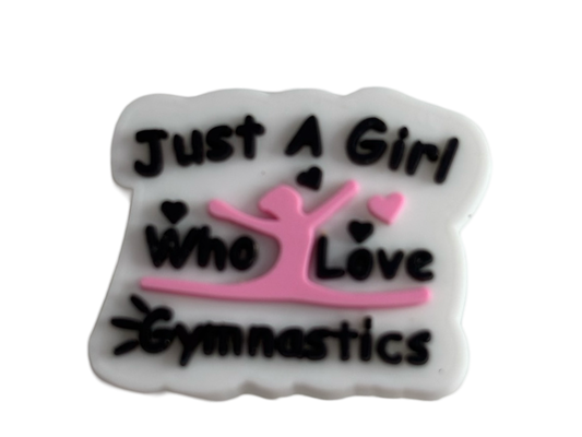 Just A Girl Who Love Gymnastics Croc Charm - Pulse Gymnastics