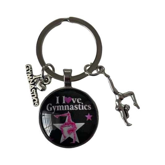 I Love Gymnastics Keyring - Pulse Gymnastics