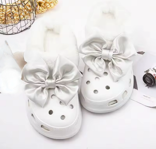 Silver Bows for Crocs - Pulse Gymnastics